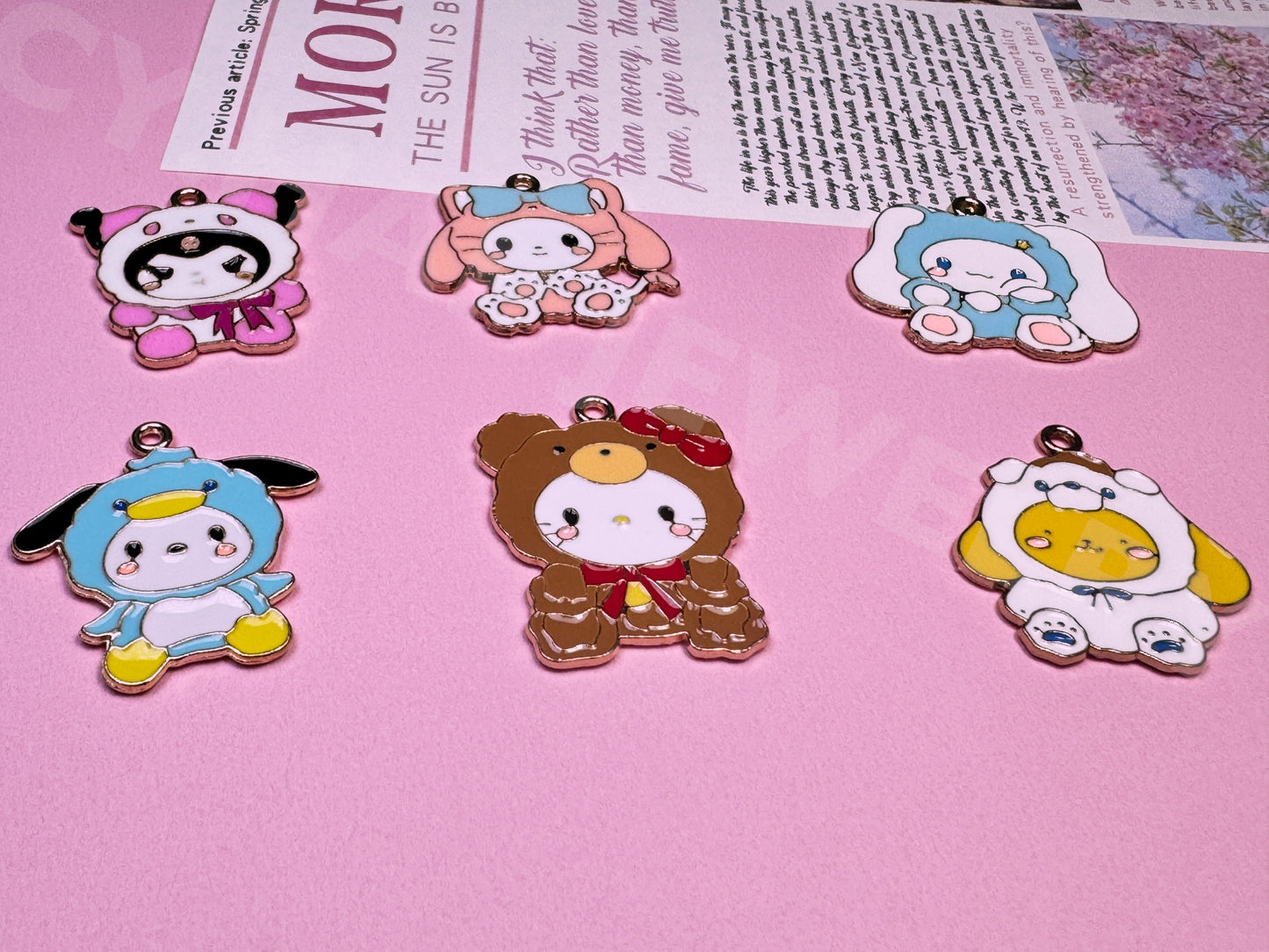 SSanrioo characters dressed up - DIY metal accessories