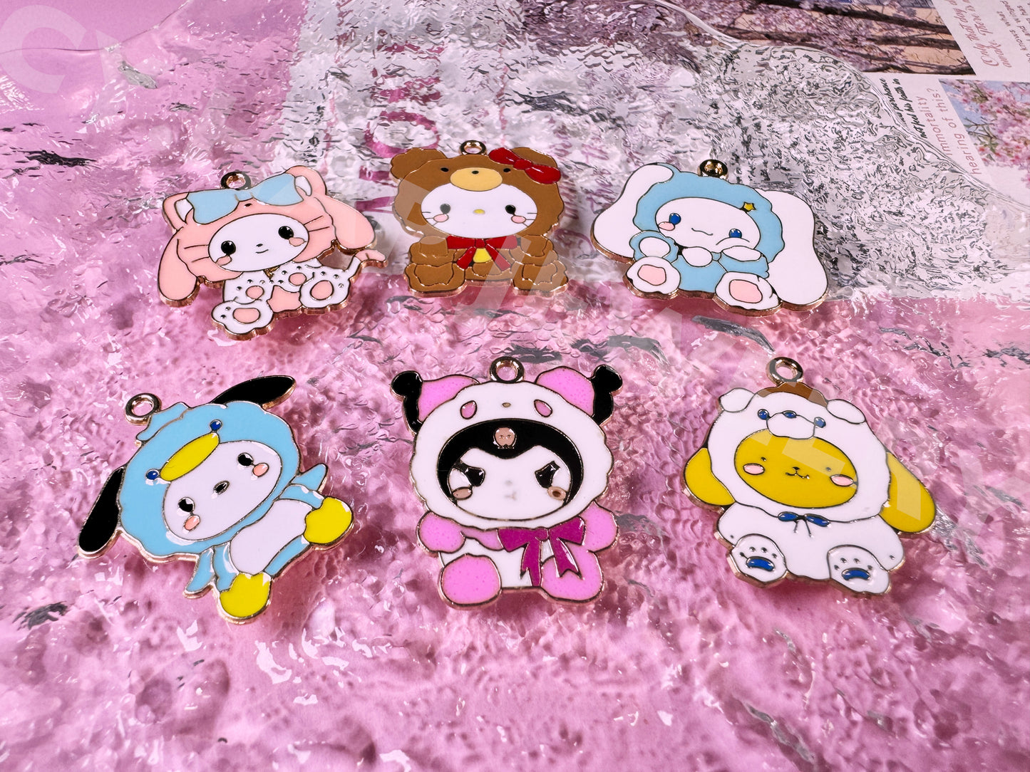 SSanrioo characters dressed up - DIY metal accessories